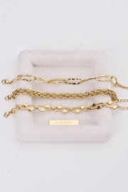 My jewellery armband met ronde schakels goud