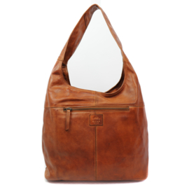 Bear Design | leren buidel- / hobotas "Yvonne"  cognac