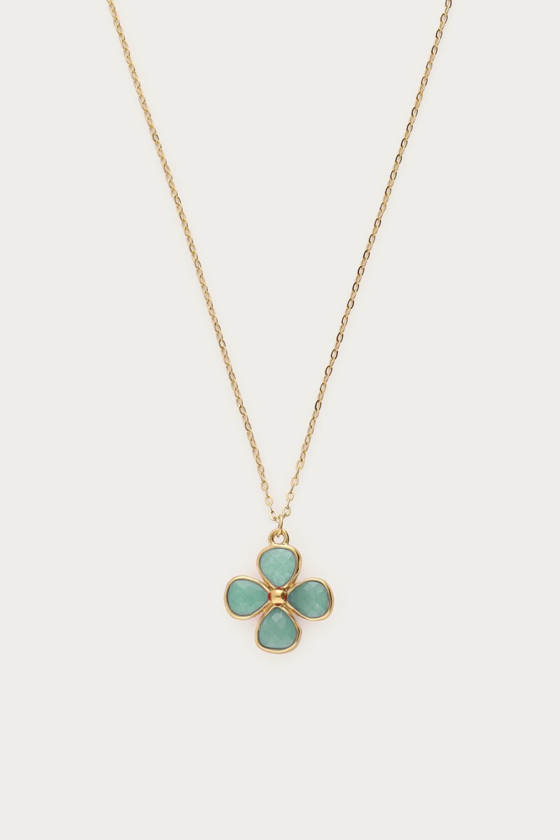 My Jewellery Botanical ketting met blauwe kralen