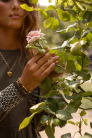 My jewellery verstelbare ring Vintage met madeliefjes goud