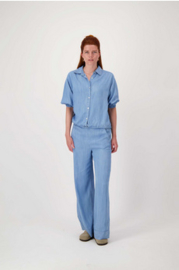 zusss denim blouse lichte denim