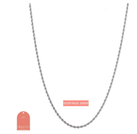 Day&Eve Small Twist Necklace zilver rh