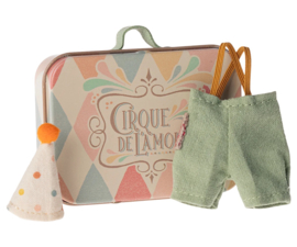 Maileg clownkleding in koffer broertje muis