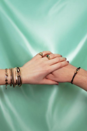 My Jewellery armband | forever connected zwart goud & zilver