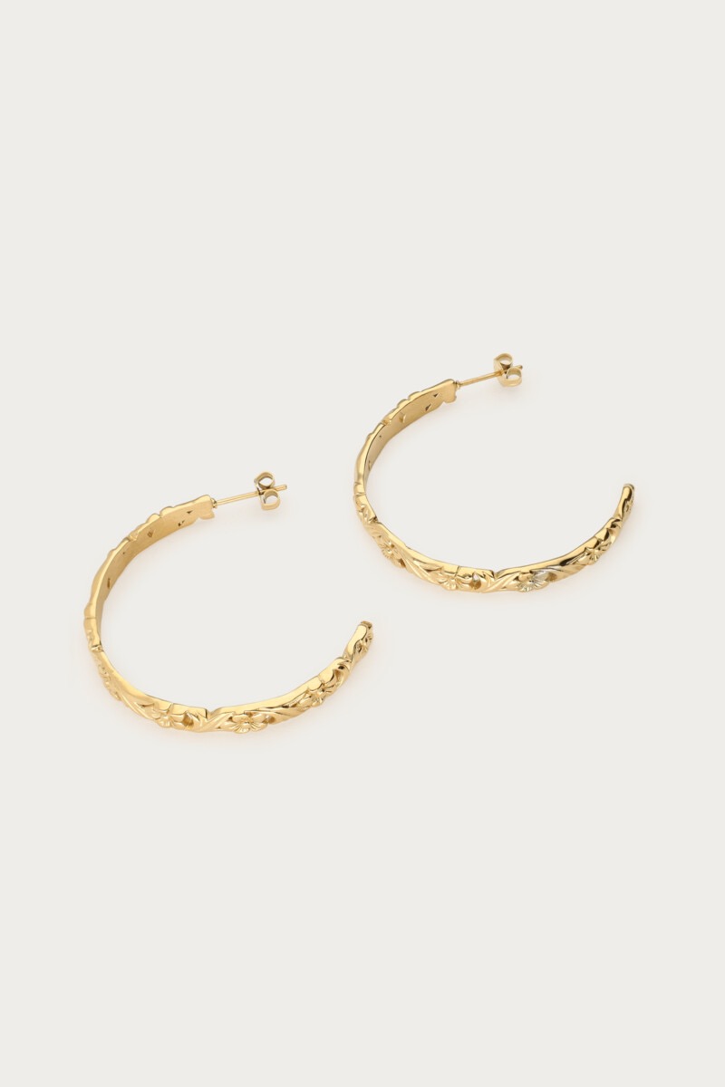 My Jewellery Botanical oorringen met vintage bloemen