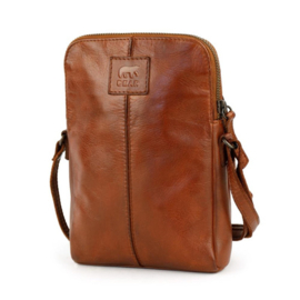 Bear Design Kleine schoudertas 'Alexis' cognac