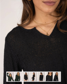 TILTIL Arro V-neck knit black
