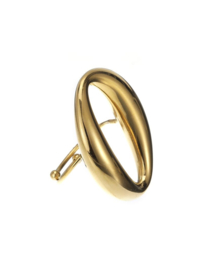 rose en camellia verstelbare ring ovaal
