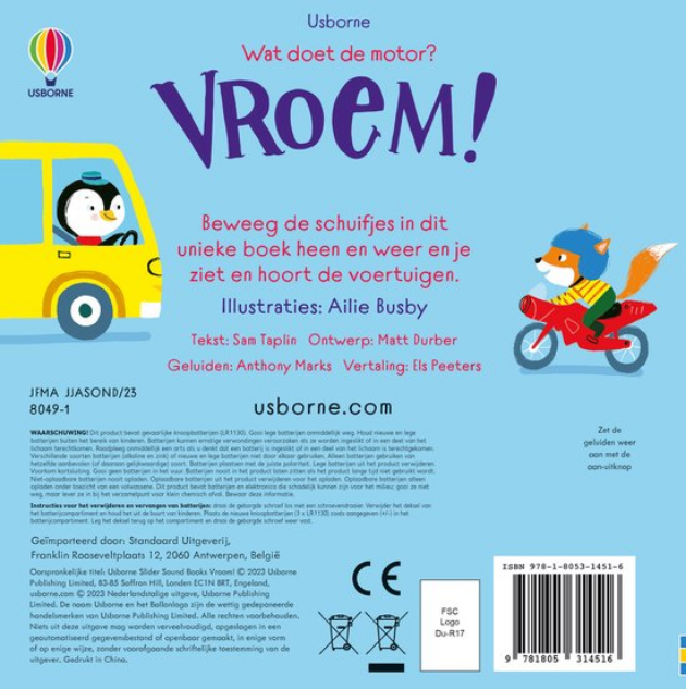 Wat doet de motor? VROEM! | geluidenboekje