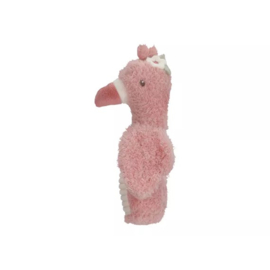 Little Dutch Knijpspeeltje met rammel Flamingo - Safari Friends