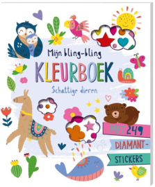 Mijn bling-bling kleurboek schattige dieren