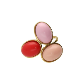 Camps & Camps ring Mixed Pebble Ring sweet bubblegum