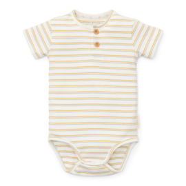 Little Dutch new born little farm romper korte mouw multi streep