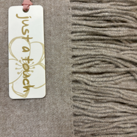 Just a touch sjaal taupe