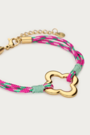 MyJewellery Sunrocks touw armbandje klavertje
