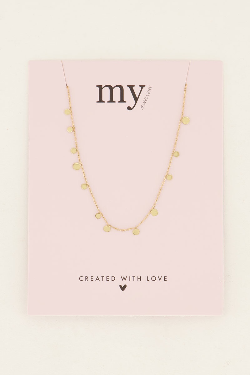 My jewellery ketting kleine rondjes goud