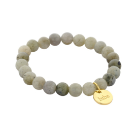 biba armband natuursteen kralen Grey Labradorite