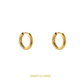 Go Dutch Label oorbellen essential hoop 3mm12mm goud