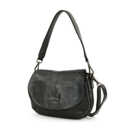 Bear Design Klein schoudertasje met flap 'Paloma' black