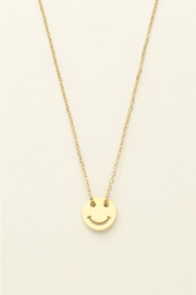 my jewellery ketting met smiley goud