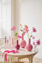 Pip Studio vase metal medium roze
