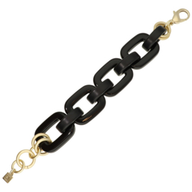 Camps & Camps armband | bold chunky chain black