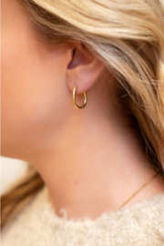My Jewellery oorbellen basic oorringen ovaal middelgroot goud