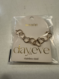 Go Dutch Label armband linked hearts bracelet goud