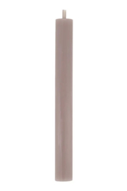 Zusss  4 rustieke kaarsen 20cm | warm grijs