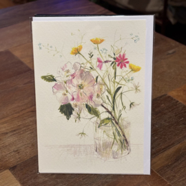 art press vaas met bloemen