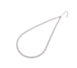 Go Dutch Label ketting | schakelketting mat zilver