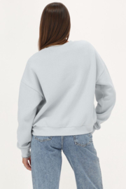 My Jewellery lichtblauwe sweater ''Oui mais non''