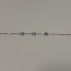 My jewellery armband 3 zonnen zilver