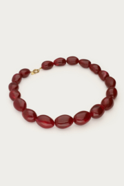 My Jewellery Burgundy chunky kralenketting