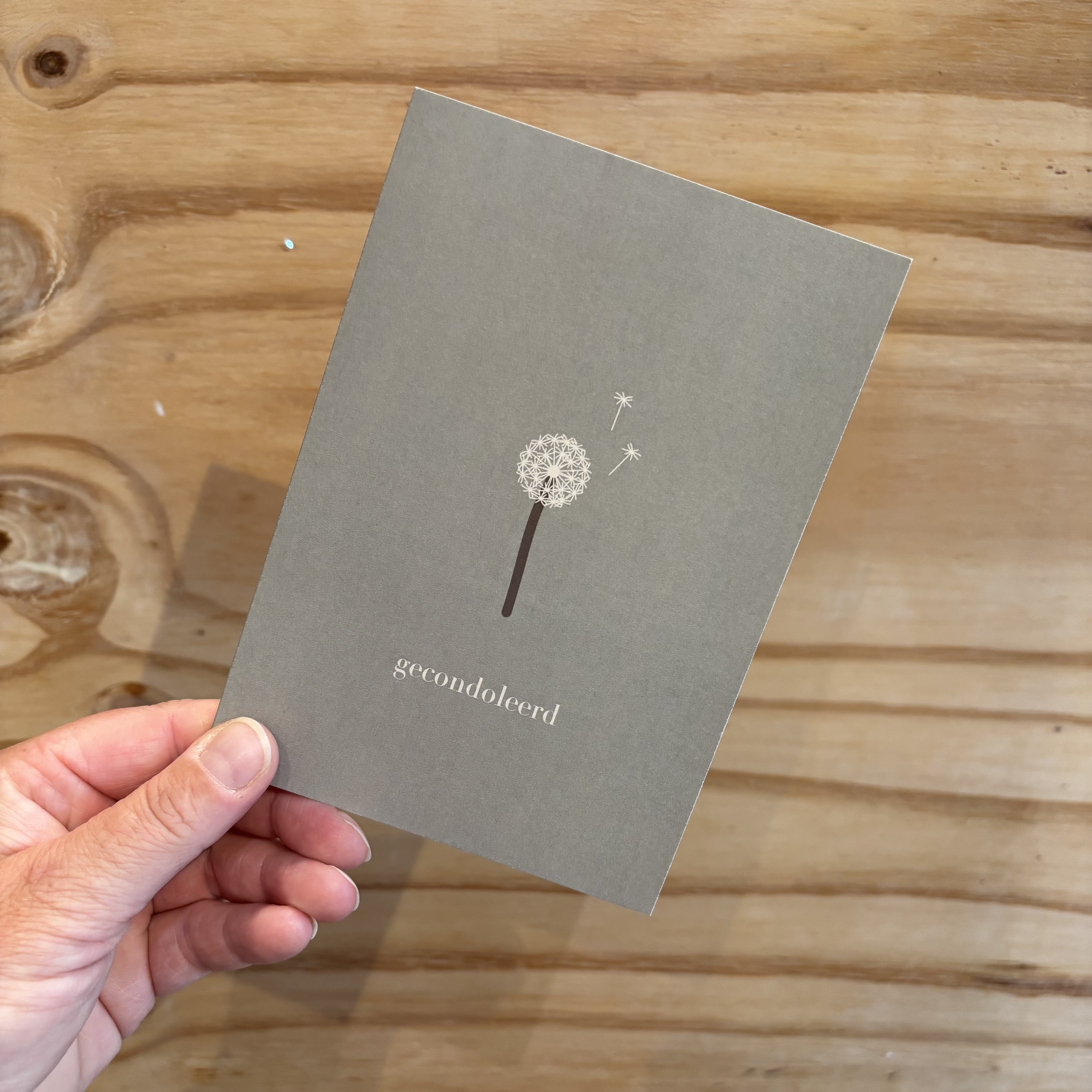 the card company wenskaart gecondoleerd