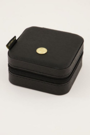 My jewellery sieraden etui | zwart vierkant