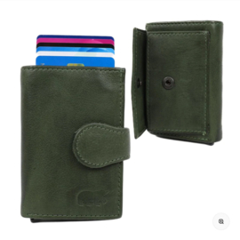 Bear design Card holder 'Evie' groen