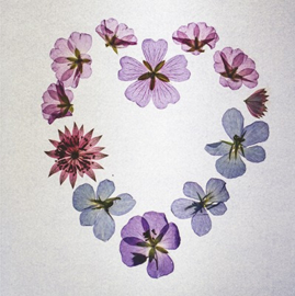 context cards wenskaart | bloemen hart