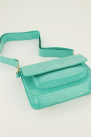 My Jewellery tas | schoudertas croco print mintgroen