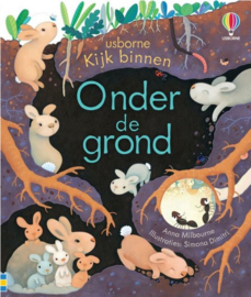 Boek Kijk binnen onder de grond | karton flapjesboekje