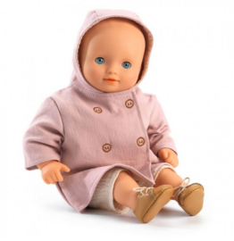 Djeco poppenkledingset pomea | Jas met capuchon 32 cm