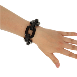Camps & Camps armband | bold chunky chain black
