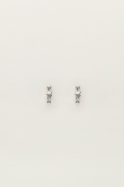 My jewellery oorbellen studs ster met strass zilver