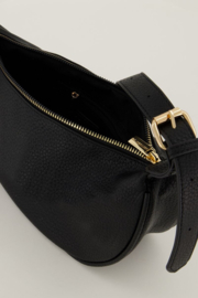 My Jewellery zwarte crossbody met gouden rits