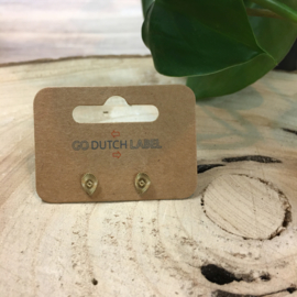 Go Dutch Label oorbellen | knopjes oog goud.