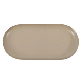 Homebound metalen dienblad ovaal sand