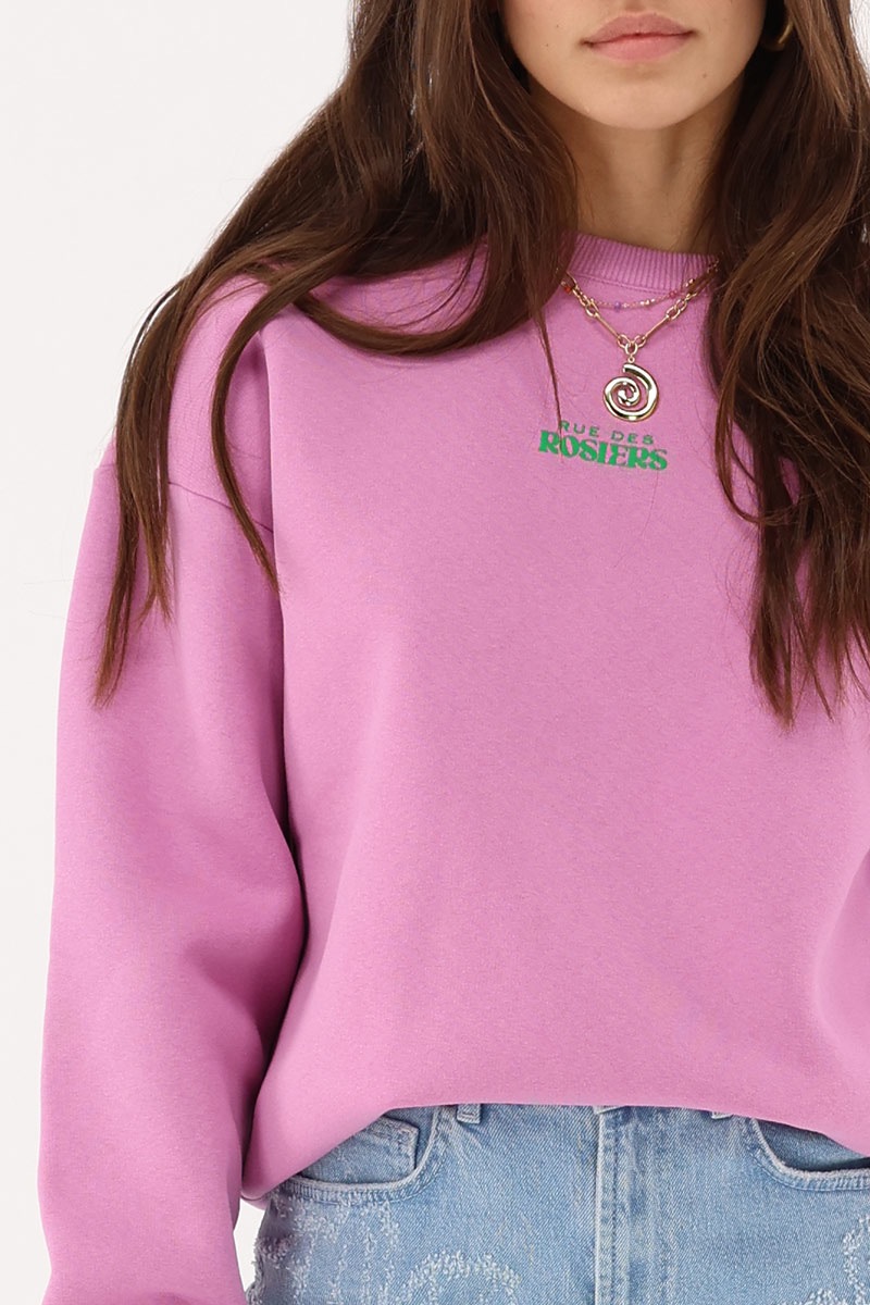 My Jewellery Roze sweater "Rue des Rosiers"