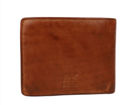 Bear design herenportemonnee Billfold 'Fabian' cognac