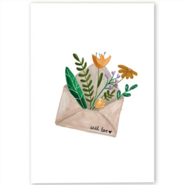 ansichtkaart vilt with love