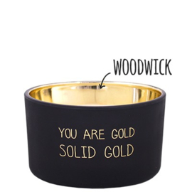 my flame sojakaars woodwick | you are gold solid gold